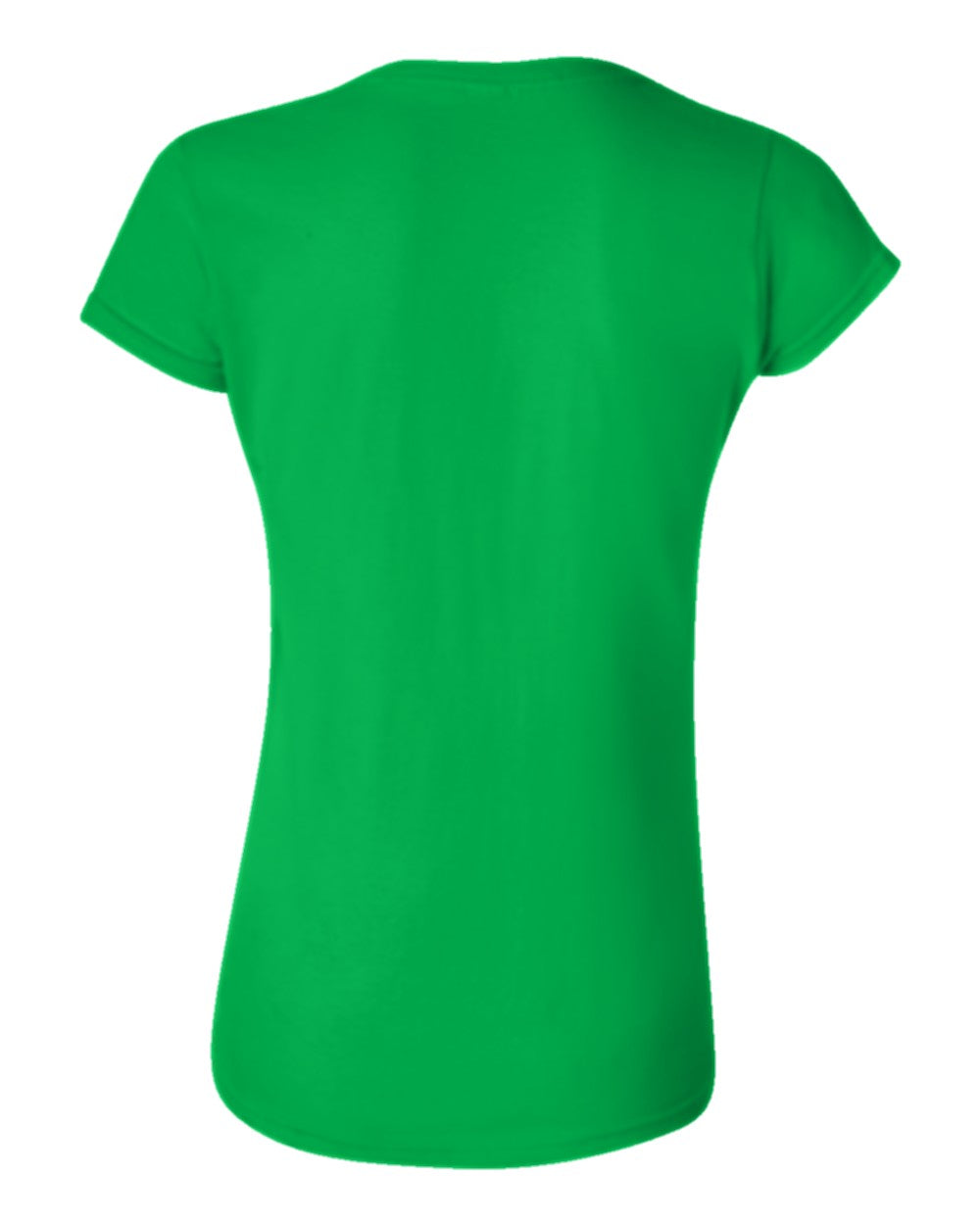 Women's Classic Custom T-Shirt (Gildan 64000L) - Irish Green (back)
