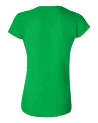 Women's Classic Custom T-Shirt (Gildan 64000L) - Irish Green (back)