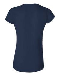 Women's Classic Custom T-Shirt (Gildan 64000L) - Navy (back)
