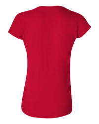 Women's Classic Custom T-Shirt (Gildan 64000L) - Red (back)