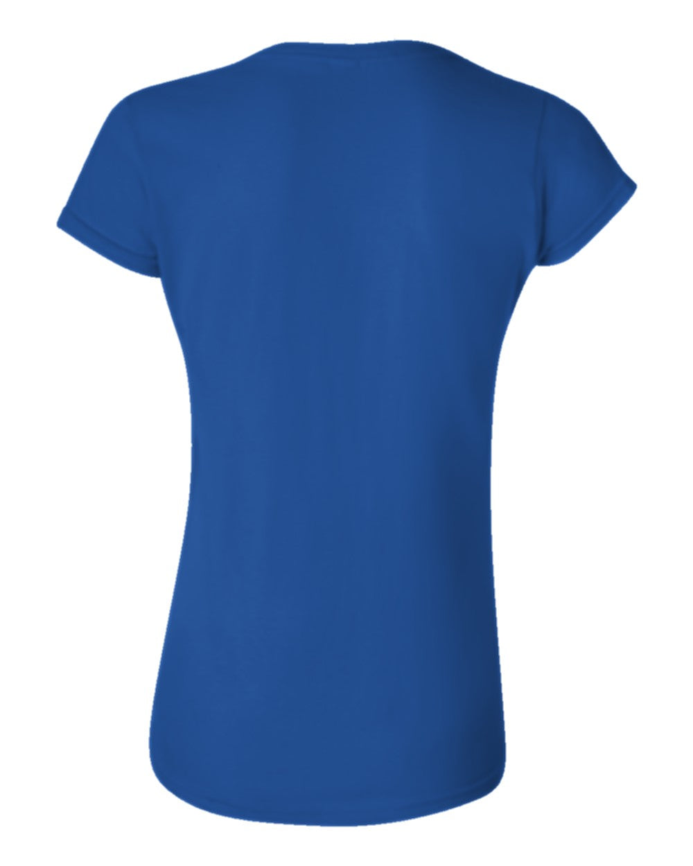 Women's Classic Custom T-Shirt (Gildan 64000L) - Royal (back)