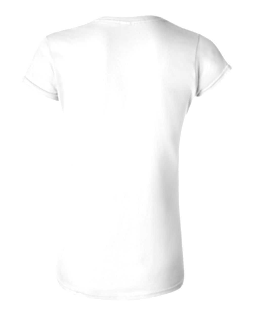 Women's Classic Custom T-Shirt (Gildan 64000L) - White (back)