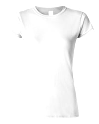 Women's Classic Custom T-Shirt (Gildan 64000L) - White