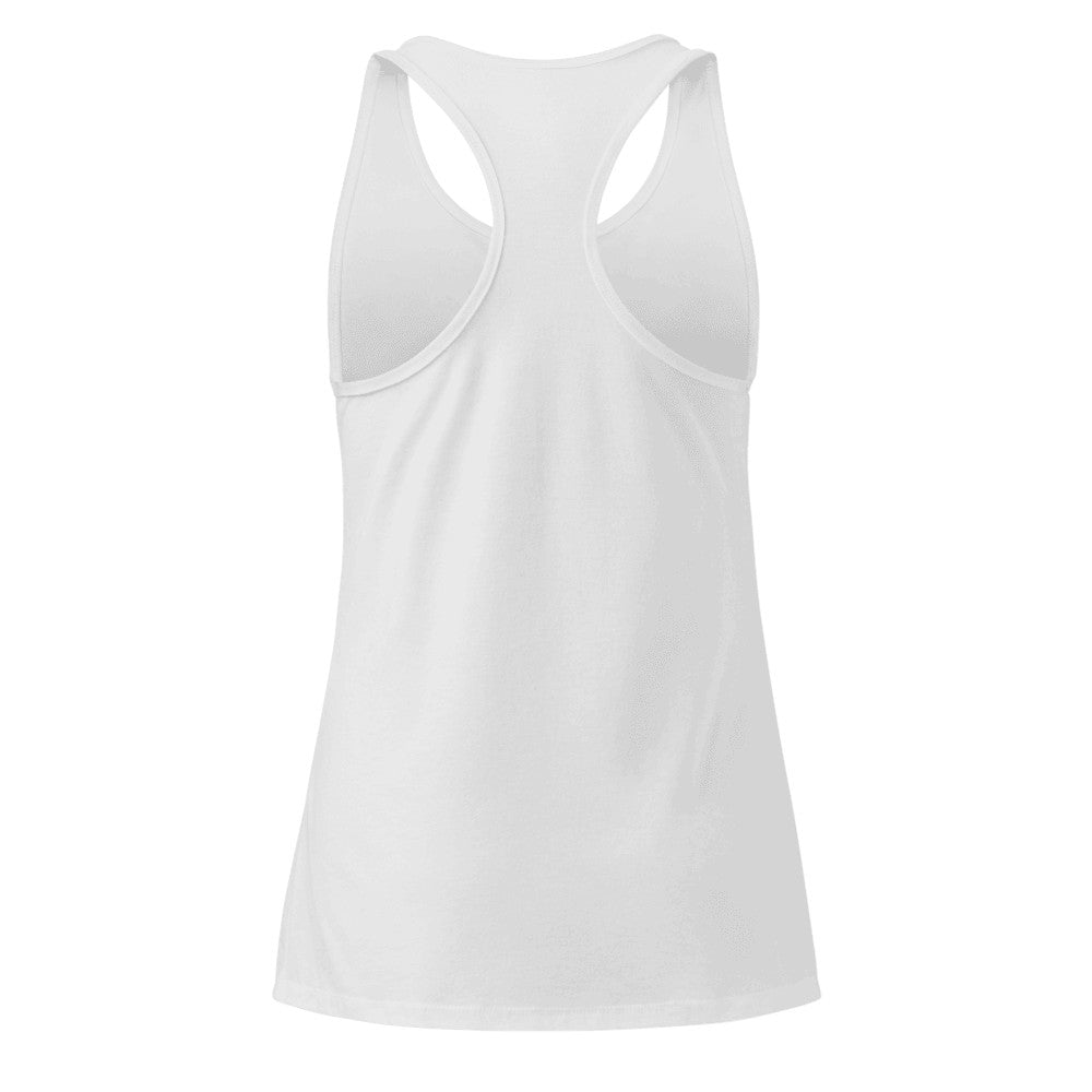 Women's Custom Racerback Tank (Next Level 1533) - Heather Gray (back)