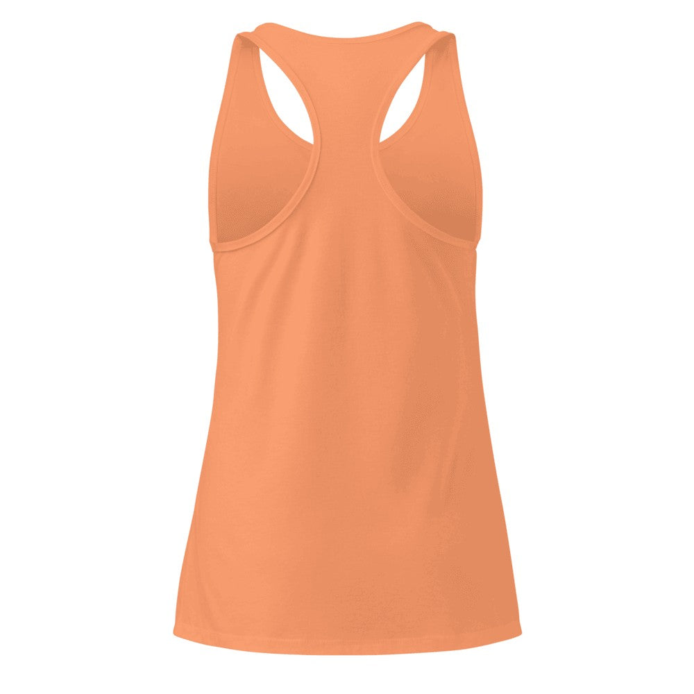 Women's Custom Racerback Tank (Next Level 1533) - Light Orange (back)