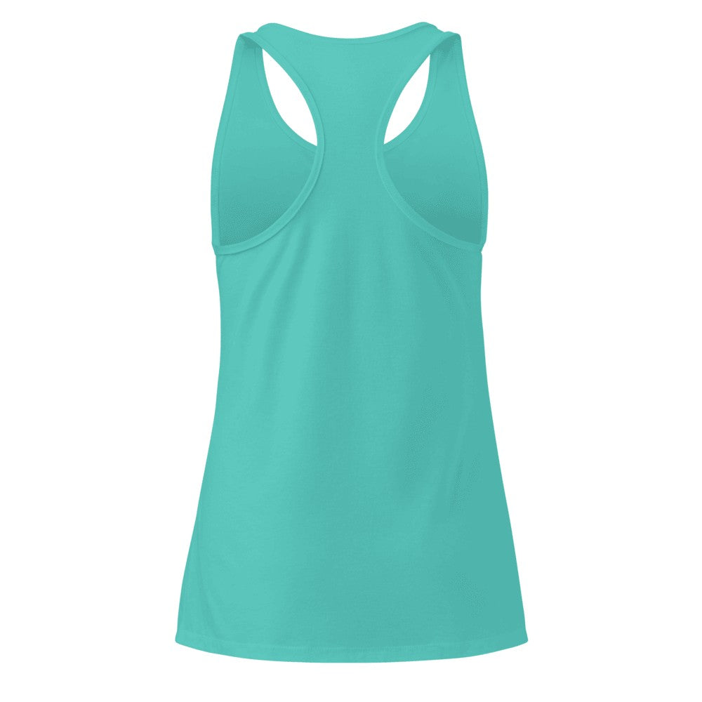 Women's Custom Racerback Tank (Next Level 1533) - Tahiti Blue (back)