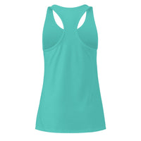 Women's Custom Racerback Tank (Next Level 1533) - Tahiti Blue (back)