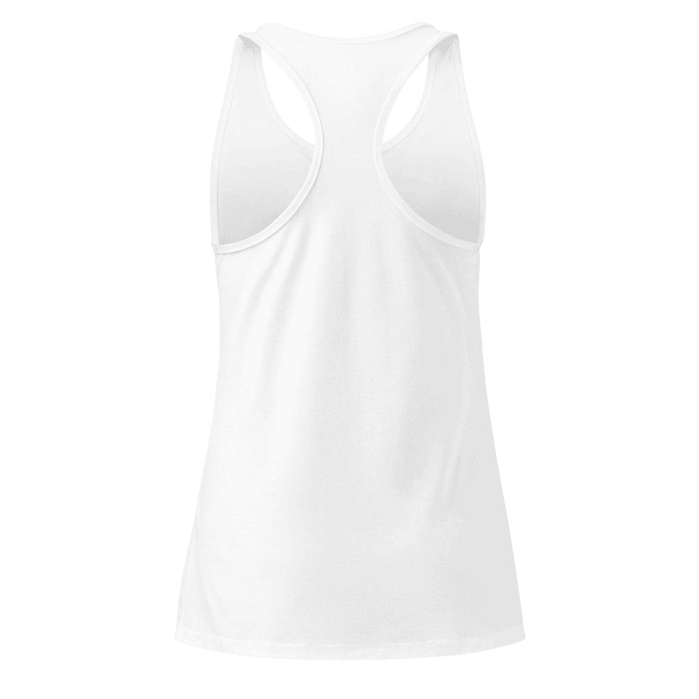 Women's Custom Racerback Tank (Next Level 1533) - White (back)
