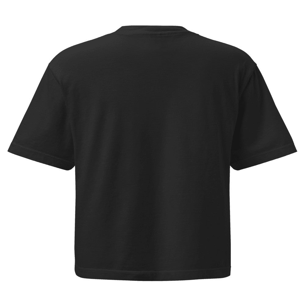 Women's Heavyweight Boxy Custom T-Shirt (Comfort Colors 3023CL) - Black (back)