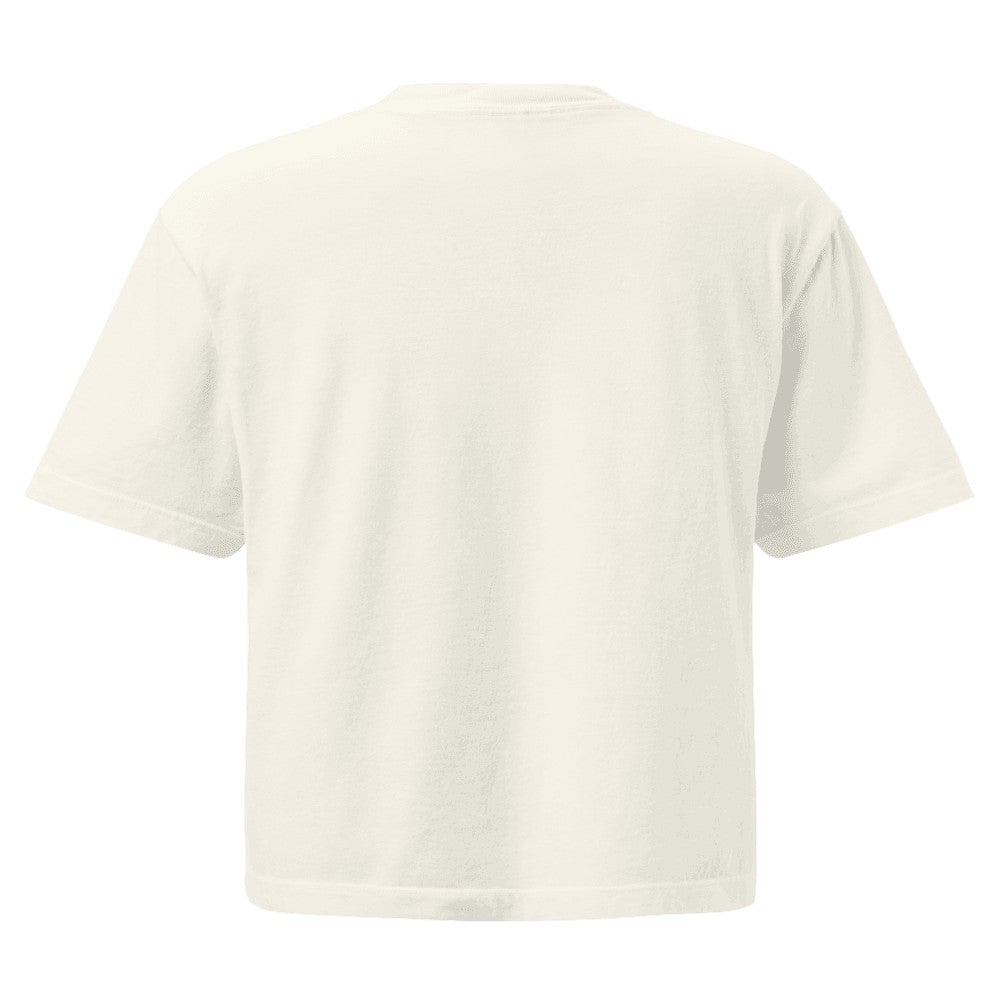 Women's Heavyweight Boxy Custom T-Shirt (Comfort Colors 3023CL) - Ivory (back)