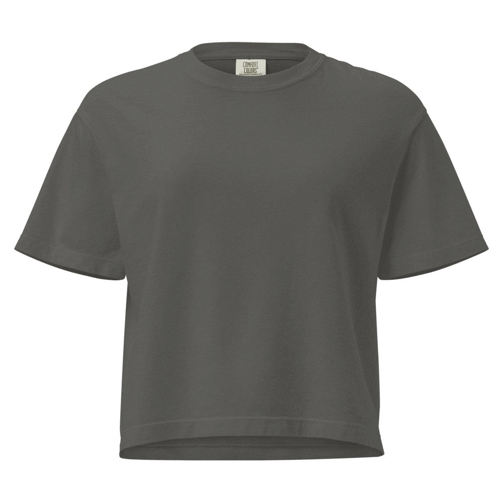 Women's Heavyweight Boxy Custom T-Shirt (Comfort Colors 3023CL) - Pepper