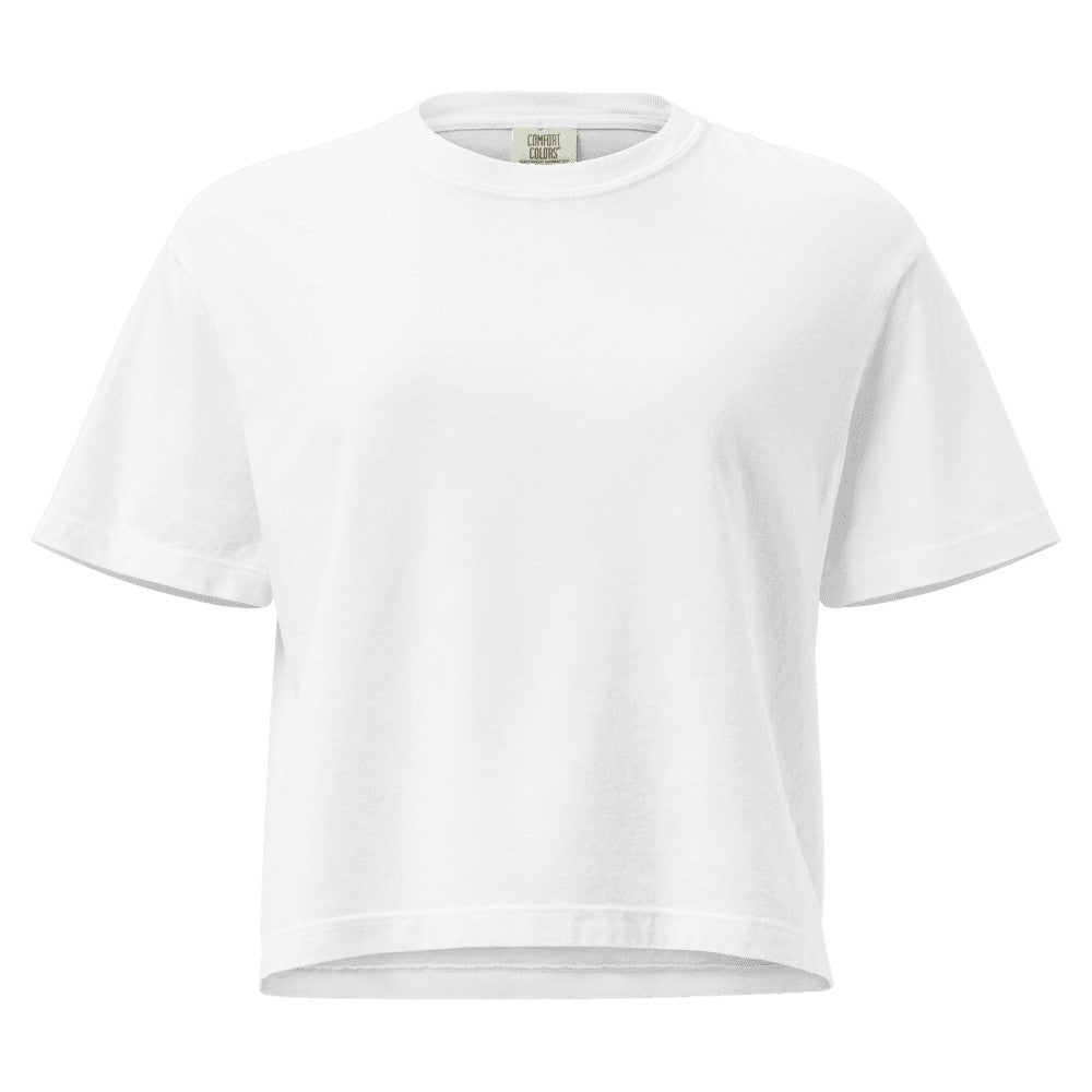 Women's Heavyweight Boxy Custom T-Shirt (Comfort Colors 3023CL) - White