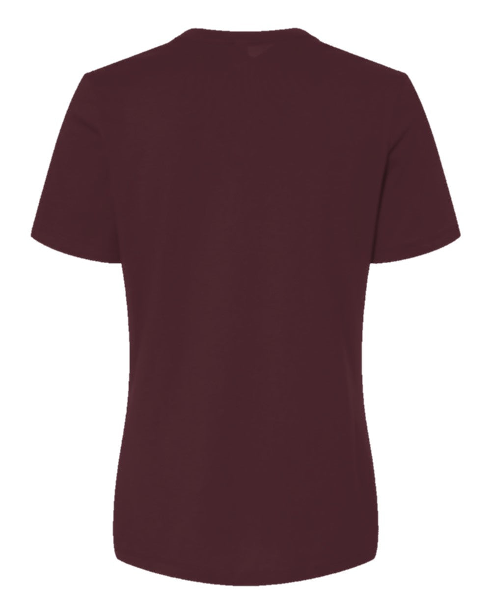 Women's Relaxed Custom T-Shirt (Bella+Canvas 6400) - Maroon (back)