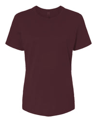 Women's Relaxed Custom T-Shirt (Bella+Canvas 6400) - Maroon