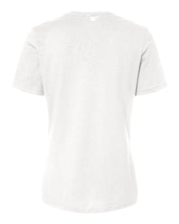 Women's Relaxed Custom T-Shirt (Bella+Canvas 6400) - White (back)
