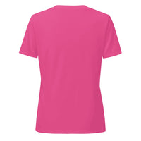 Women's Relaxed Custom V-Neck (Bella+Canvas 6405CVC) - Berry (back)