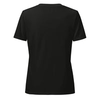 Women's Relaxed Custom V-Neck (Bella+Canvas 6405CVC) - Dark Grey Heather (back)