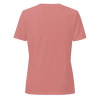 Women's Relaxed Custom V-Neck (Bella+Canvas 6405CVC) - Heather Mauve (back)