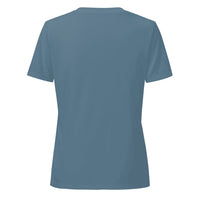 Women's Relaxed Custom V-Neck (Bella+Canvas 6405CVC) - Heather Slate (back)