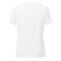 Women's Relaxed Custom V-Neck (Bella+Canvas 6405CVC) - Solid White Blend (back)