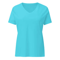 Women's Relaxed Custom V-Neck (Bella+Canvas 6405CVC) - Turquoise