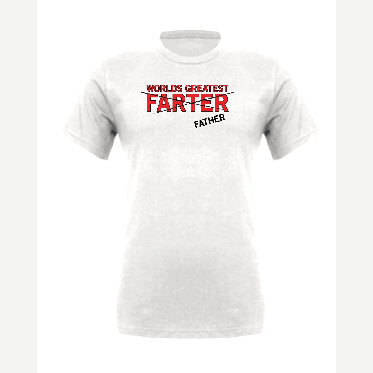 World's Greatest Farter (I Mean Father) — Premium Tee / White