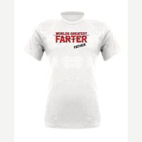 World's Greatest Farter (I Mean Father) — Premium Tee / White