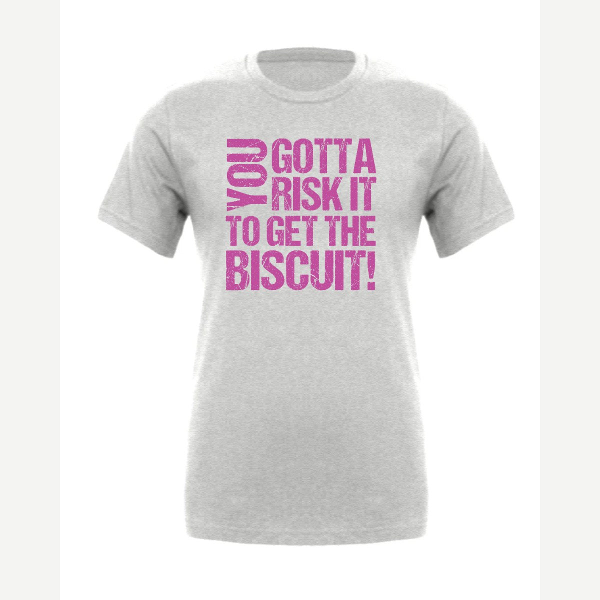 You gotta risk it to get the biscuit — Premium Tee / Athletic Heather