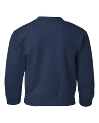 Youth Classic Custom Crewneck Sweatshirt (Gildan 18000B) - Navy (back)