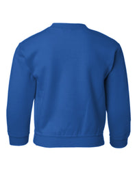 Youth Classic Custom Crewneck Sweatshirt (Gildan 18000B) - Royal (back)
