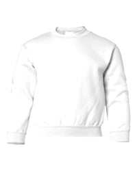 Youth Classic Custom Crewneck Sweatshirt (Gildan 18000B) - White