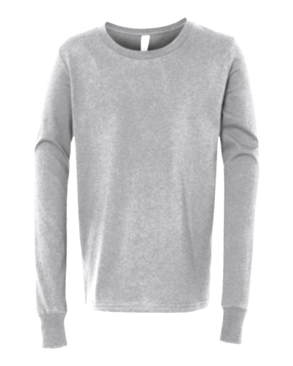 Youth Custom Long Sleeve T-Shirt (Bella+Canvas 3501Y) - Athletic Heather