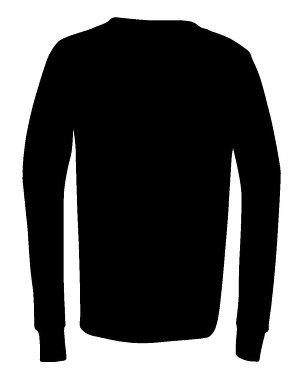 Youth Custom Long Sleeve T-Shirt (Bella+Canvas 3501Y) - Black (back)