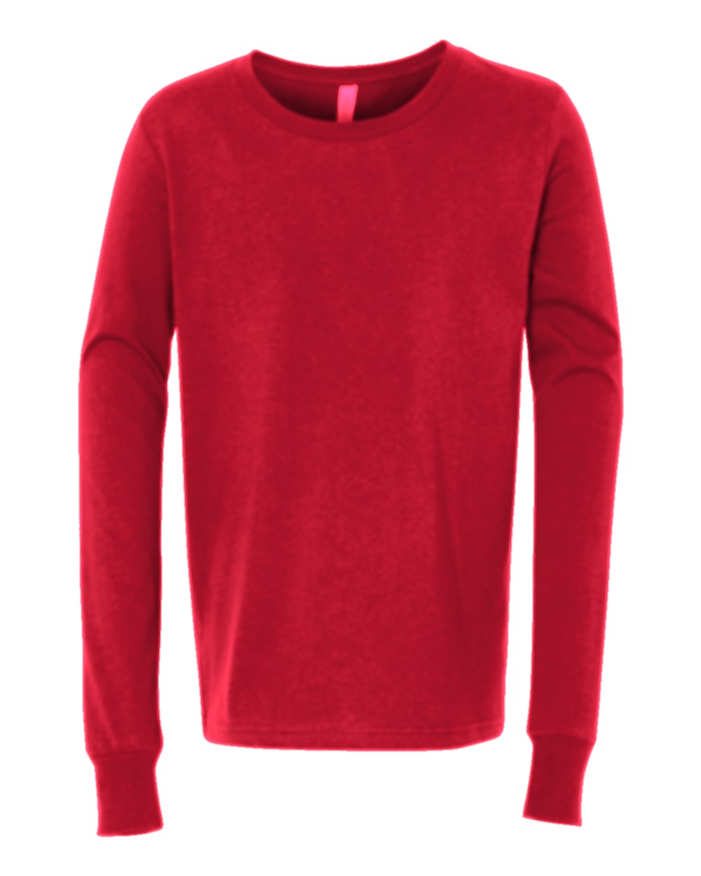Youth Custom Long Sleeve T-Shirt (Bella+Canvas 3501Y) - Red
