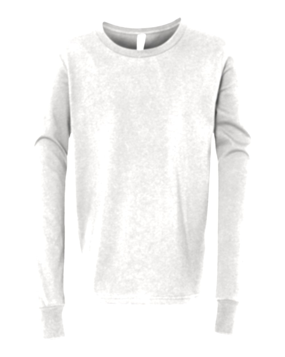 Youth Custom Long Sleeve T-Shirt (Bella+Canvas 3501Y) - White
