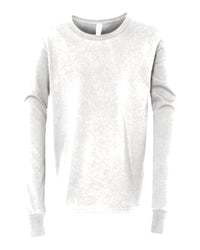 Youth Custom Long Sleeve T-Shirt (Bella+Canvas 3501Y) - White